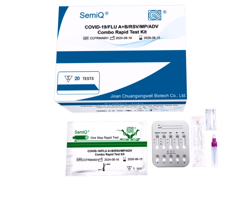 COVID-19/Flu A+B/RSV/MP/ADV Antigen Combo Rapid Test Kit