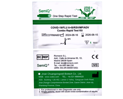 COVID-19/Flu A+B/RSV/MP/ADV Antigen Combo Rapid Test Kit